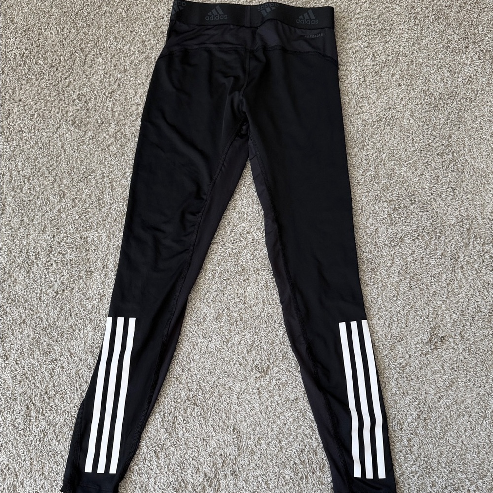 Adidas Mens Techfit Black compression pants - Picture 2 of 4